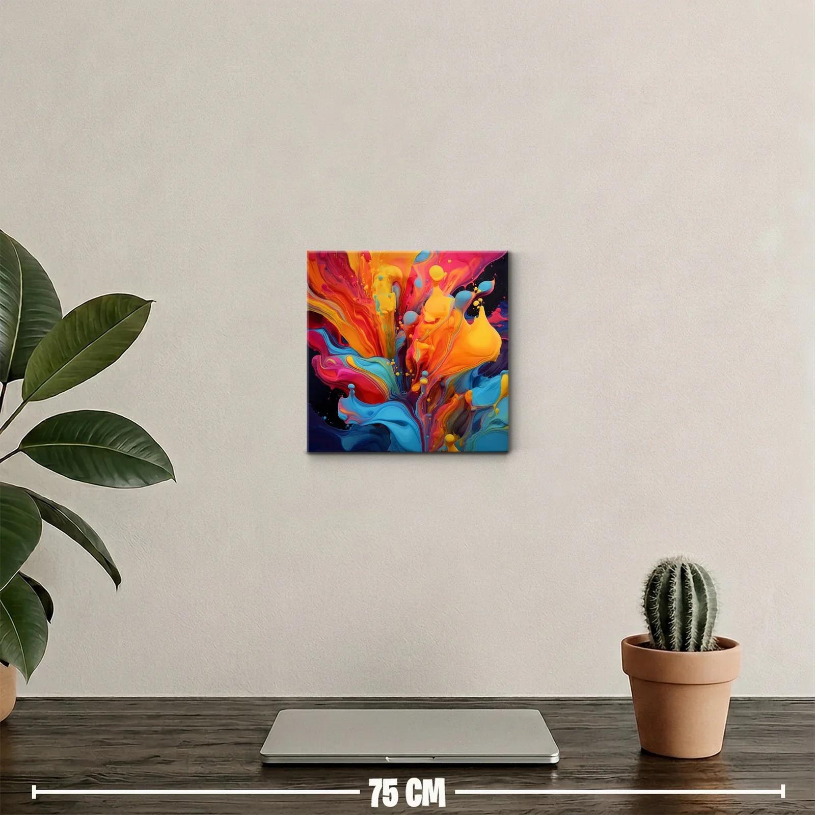 Explosión vibrante de color con formas dinámicas y fluidas — miniatura 2
