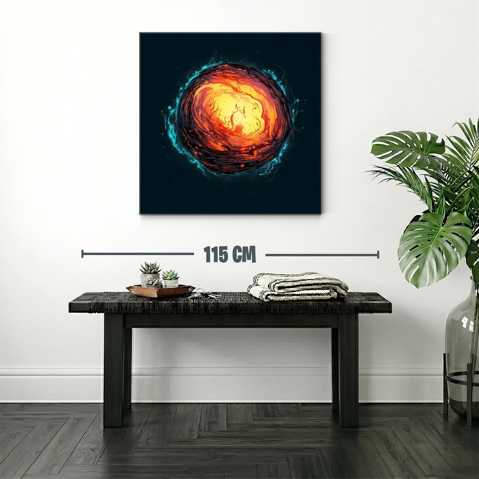 Explosión de energía cósmica en vibrantes tonos cálidos — miniatura 2