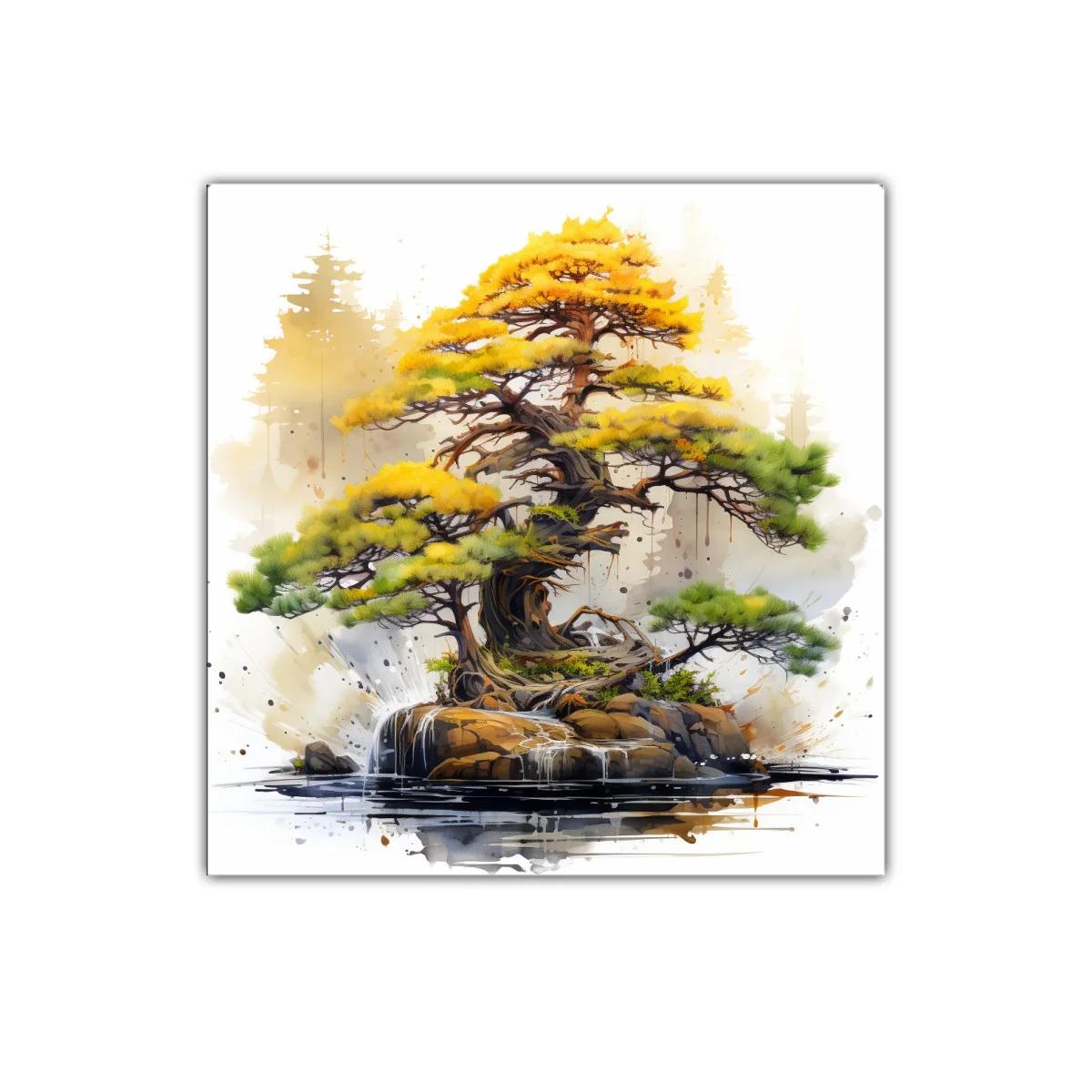 Árbol bonsái lleno de vida y colores naturales vibrantes — miniatura 1