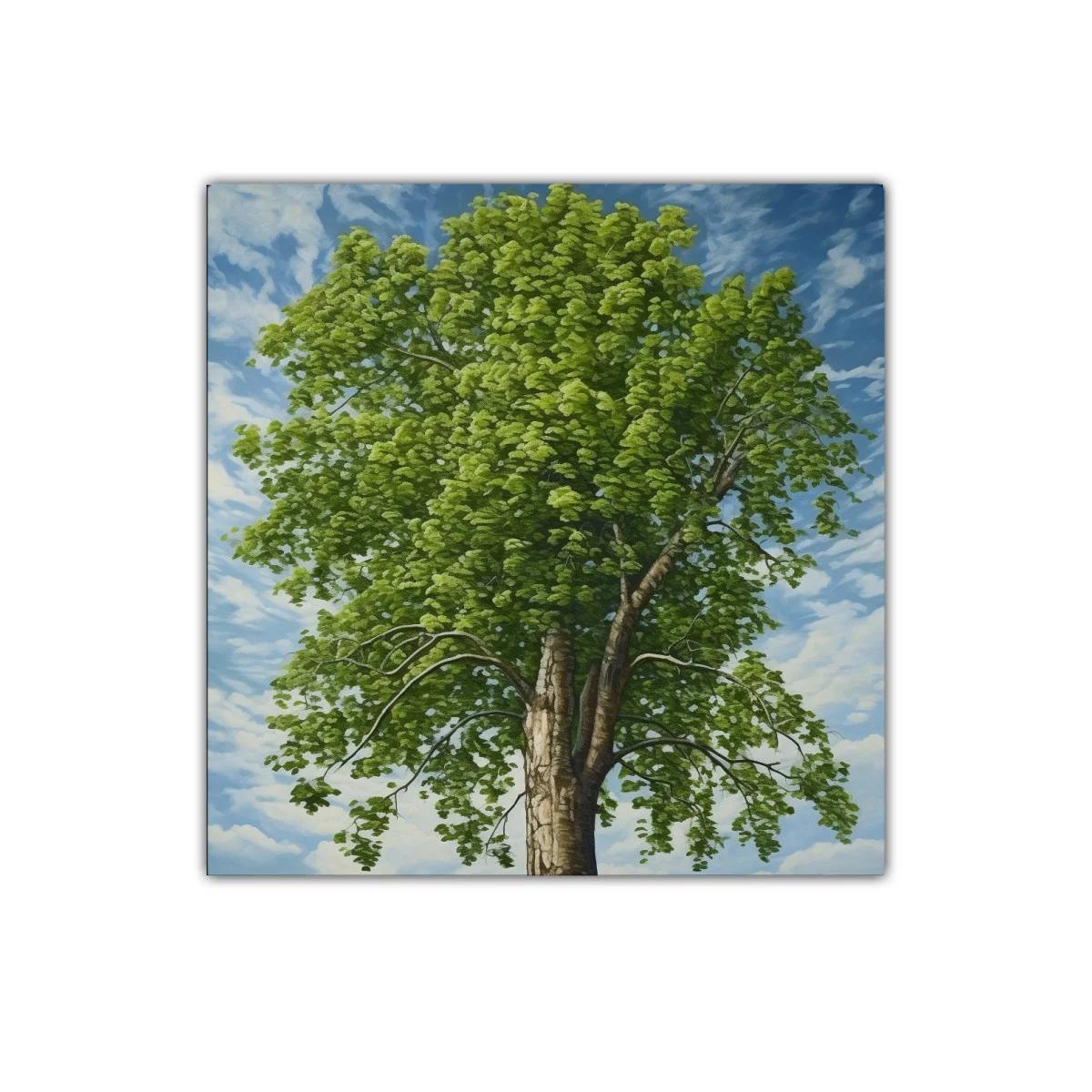 Cuadro decorativo árbol frondoso con cielo azul — imagen principal