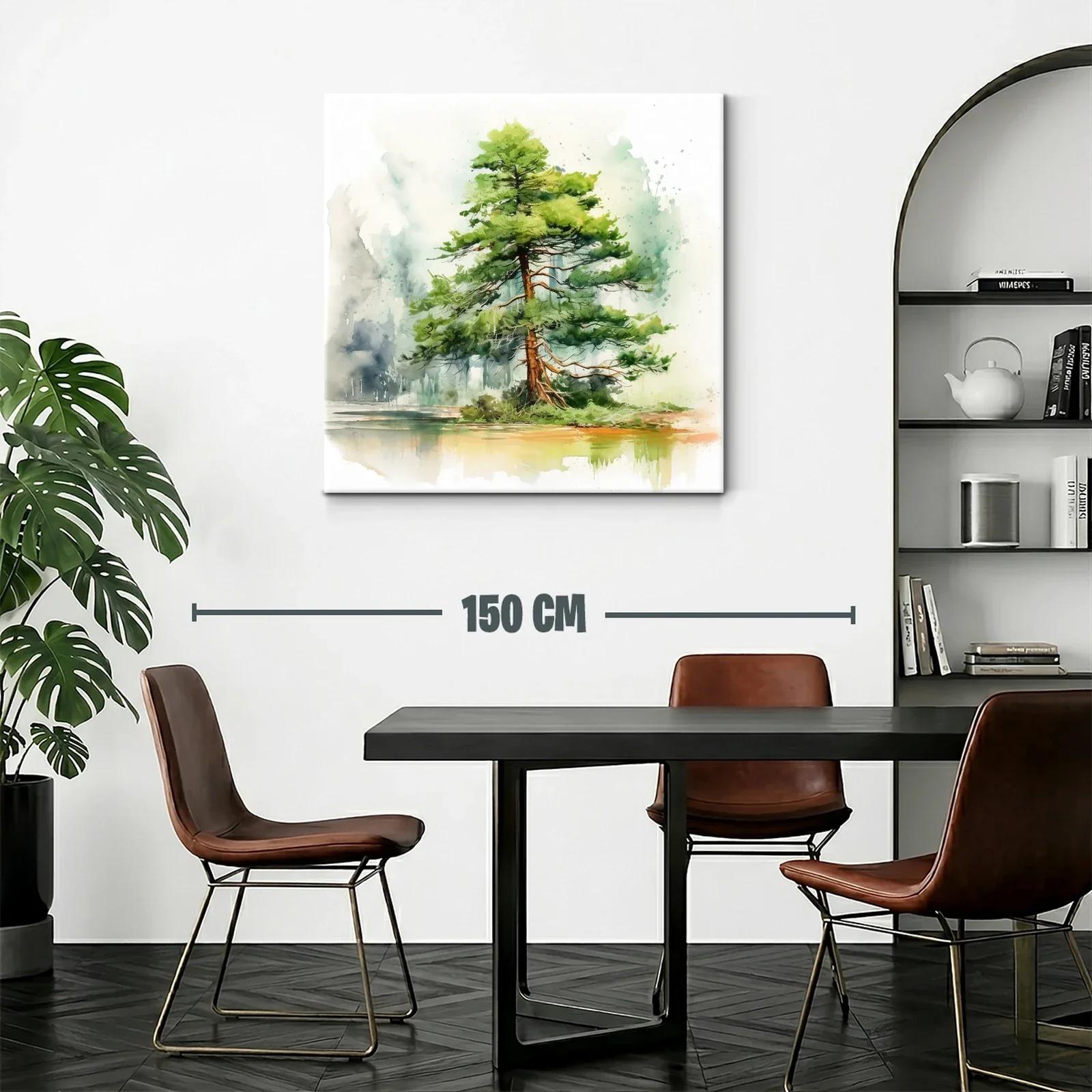 Elegante árbol solitario en paisaje sereno y natural — miniatura 2