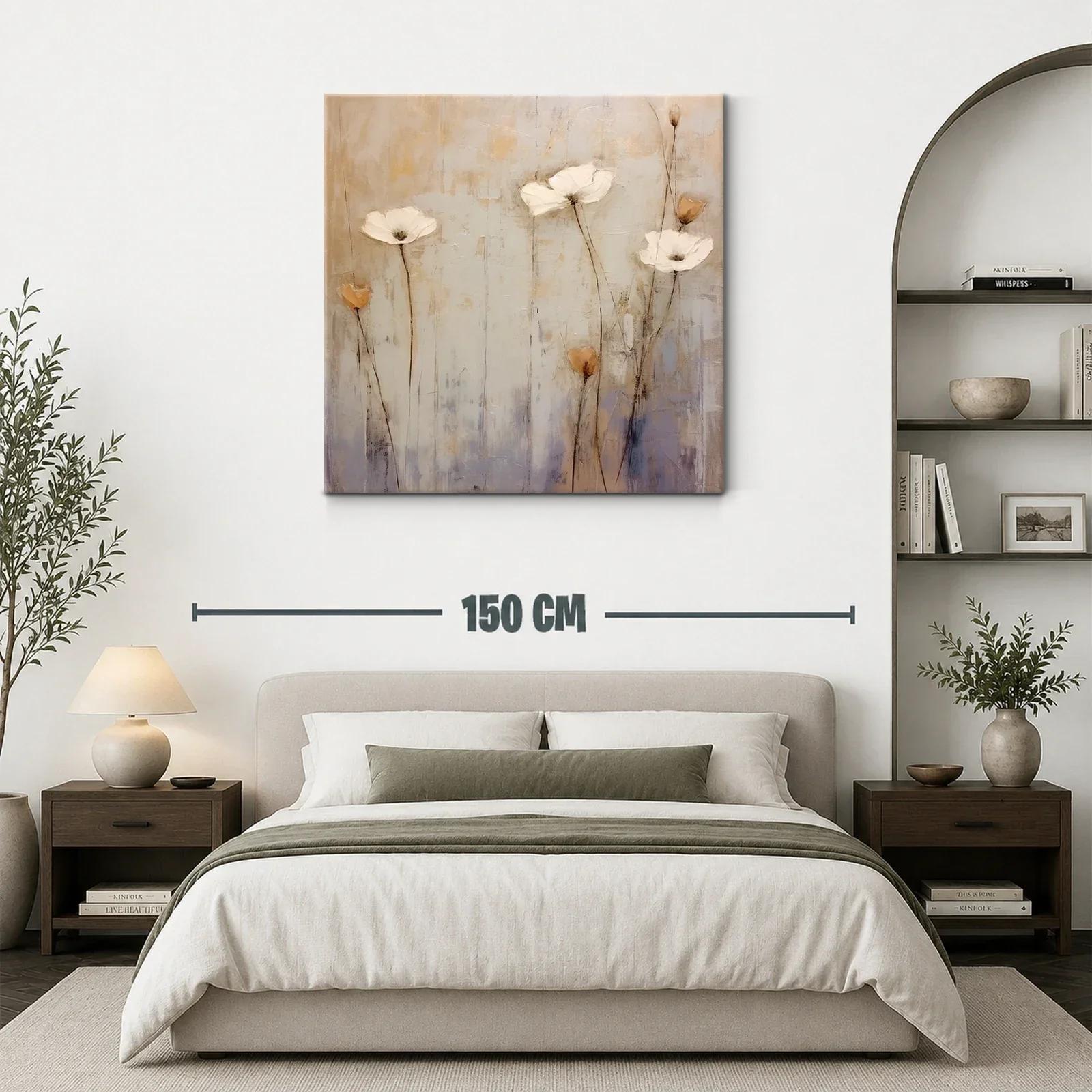 Cuadro floral con tonos neutros y aire delicado — miniatura 3