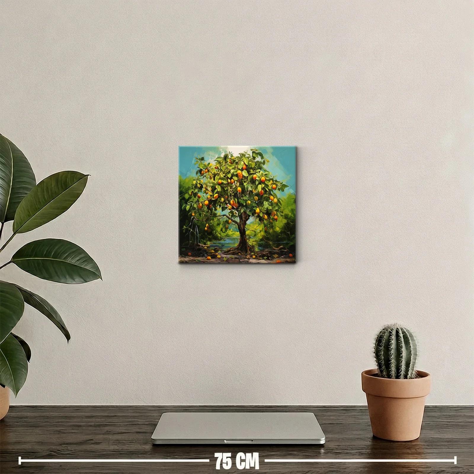 Árbol frutal con frutos naranjas vibrantes en paisaje natural — miniatura 2