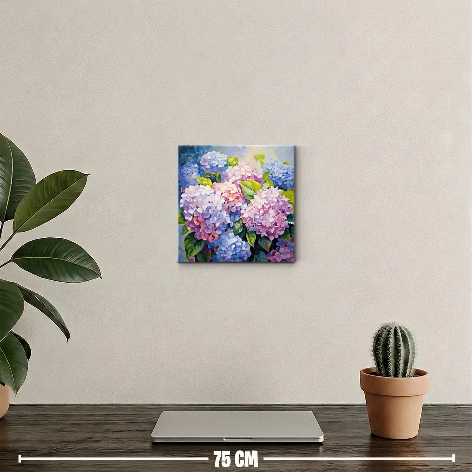 Colorido ramo de hortensias en tonos pastel — miniatura 2
