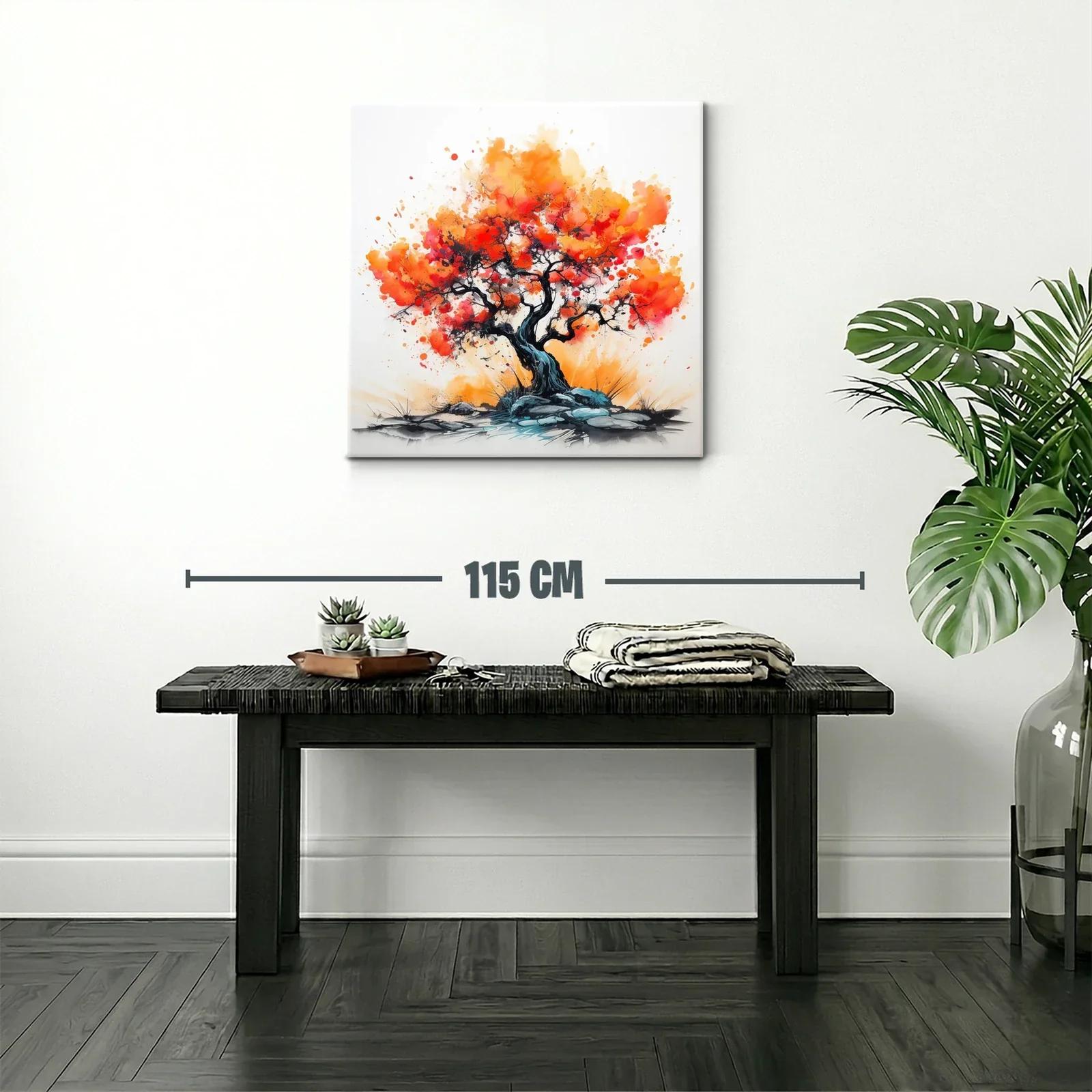 Árbol vibrante con tonos cálidos y energía dinámica — miniatura 2