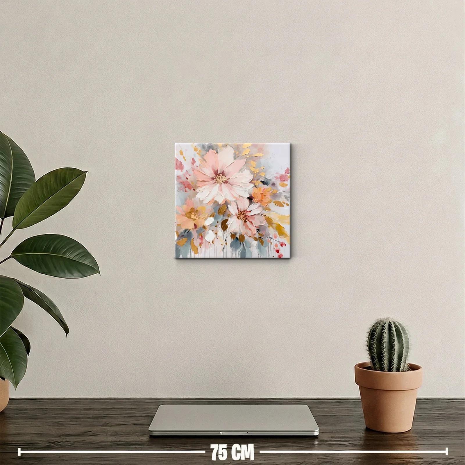 Elegancia floral en tonos pastel con detalles dorados — miniatura 2