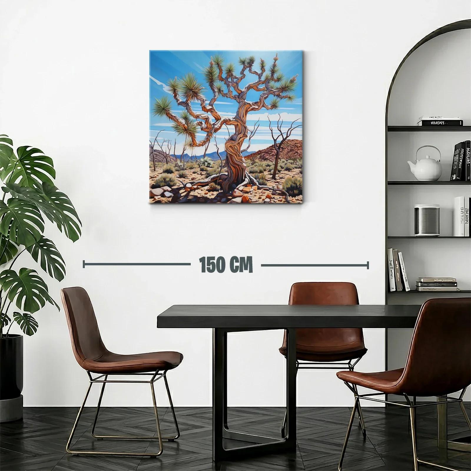 Árbol desértico con ramas retorcidas bajo cielo azul — miniatura 2