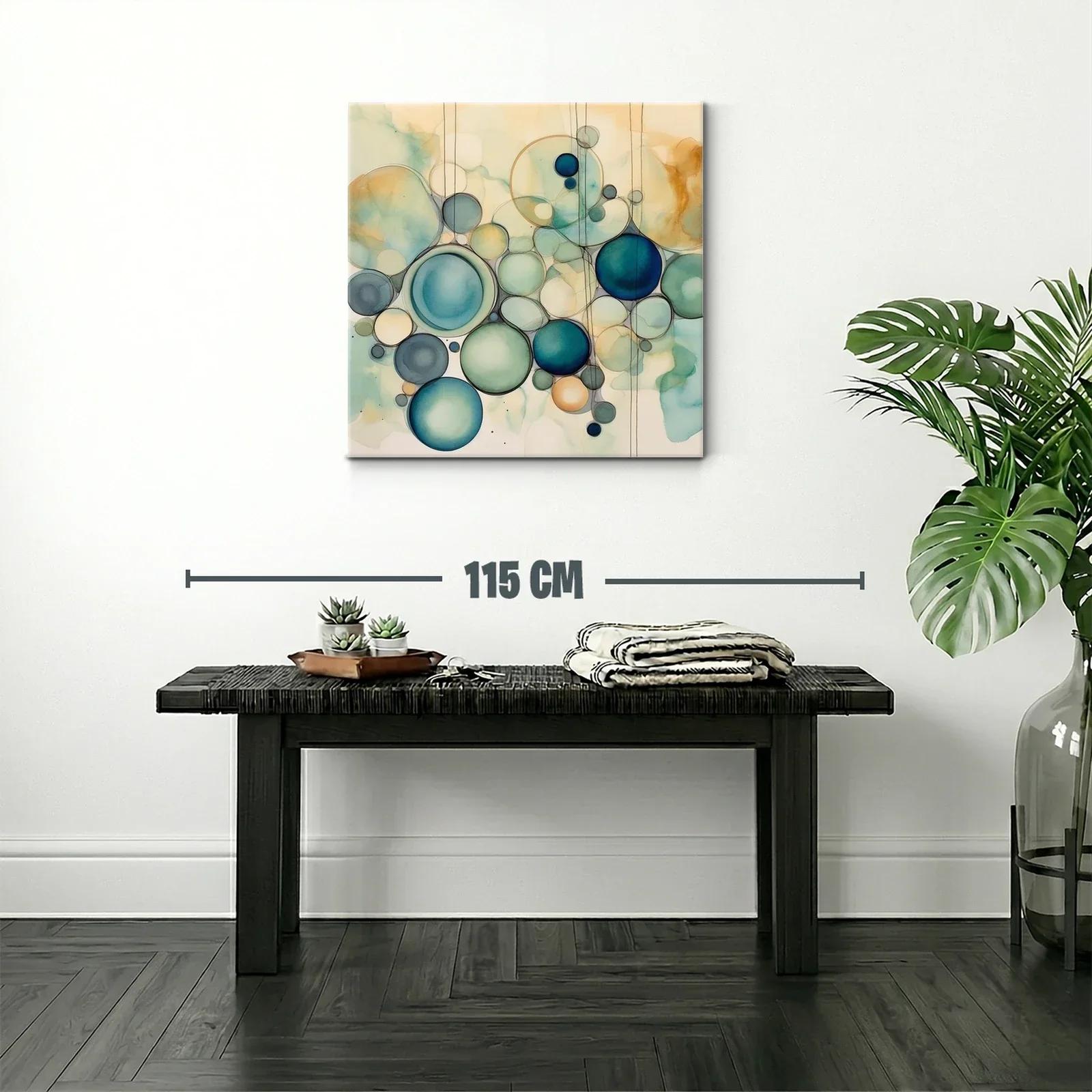 Composición de Círculos en Tonos Azul y Beige Suaves — miniatura 2