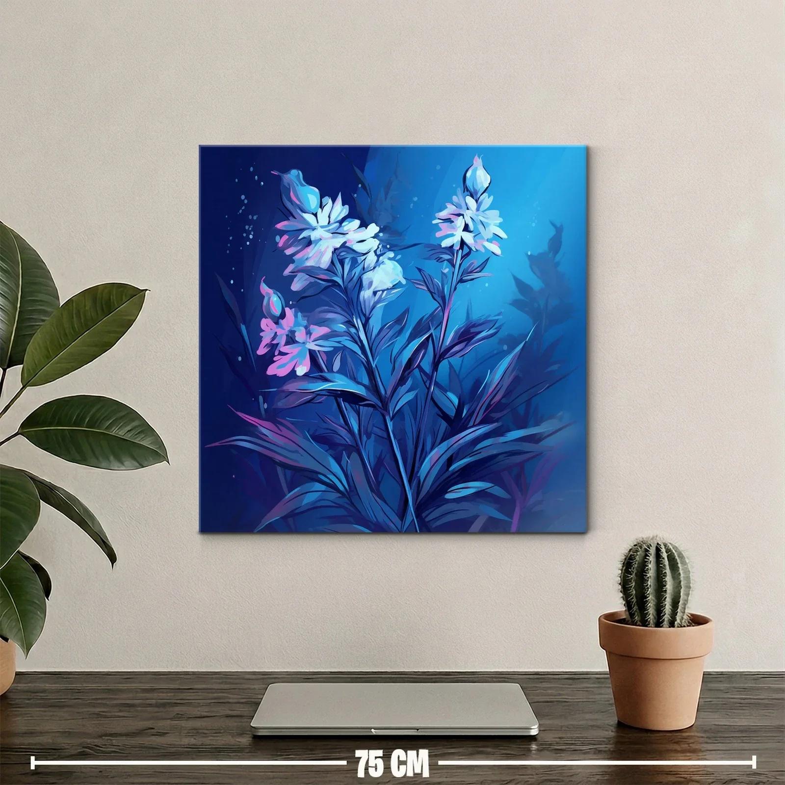 Flores Elegantes en Tonos Azules y Rosados — miniatura 2