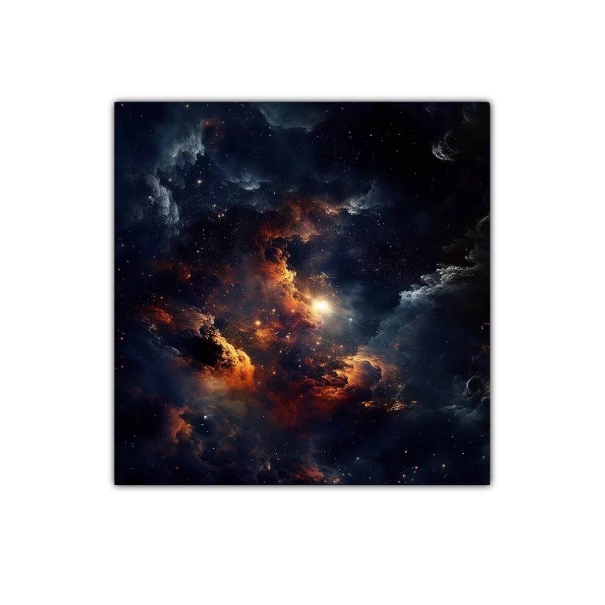 Cuadro Cósmico con Nebulosas y Estrellas Brillantes — imagen principal