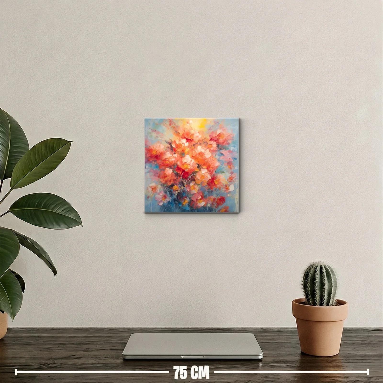 Ramo vibrante de flores en tonos cálidos — miniatura 2