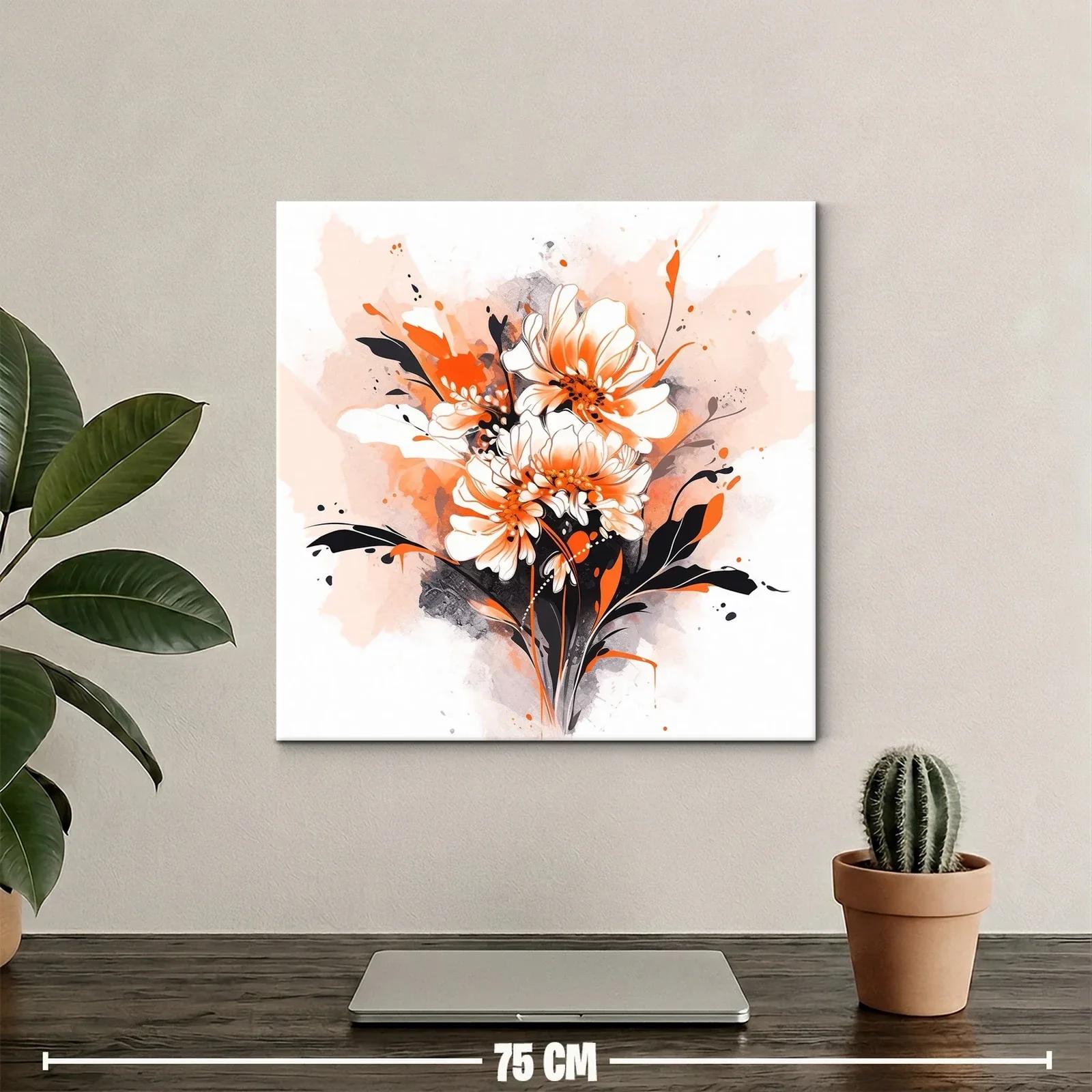 Flores vibrantes con tonos anaranjados y negros — miniatura 2