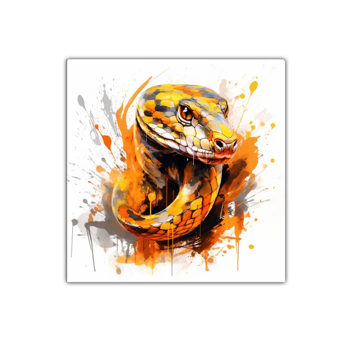 Serpiente colorida con detalles vibrantes y diseño moderno — imagen principal