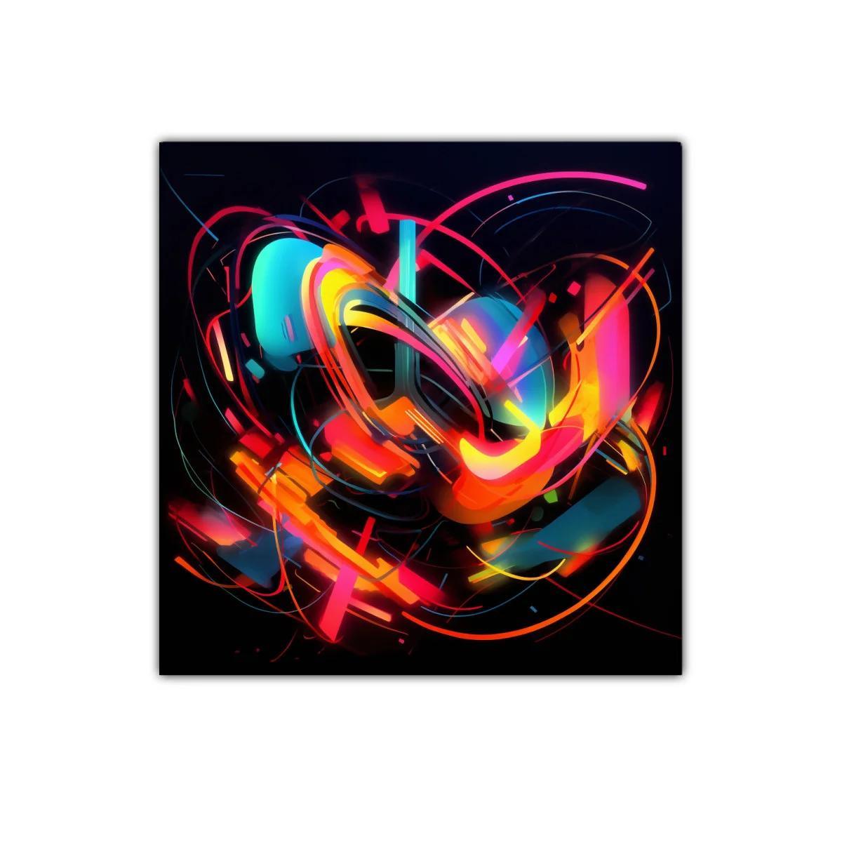 Estallido de colores vibrantes en composición abstracta dinámica — imagen principal