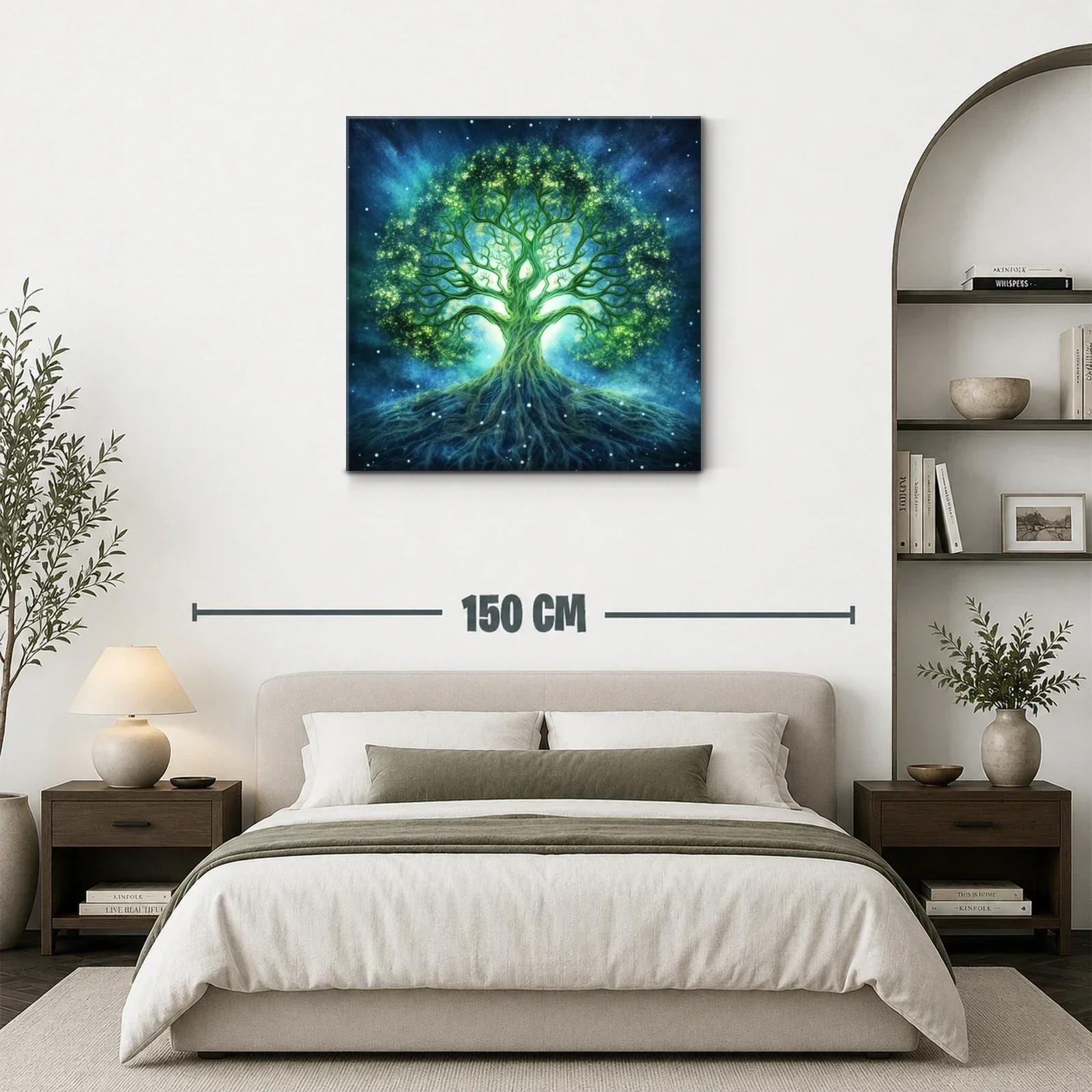 Árbol de la Vida luminoso en tonos azules y verdes — miniatura 3