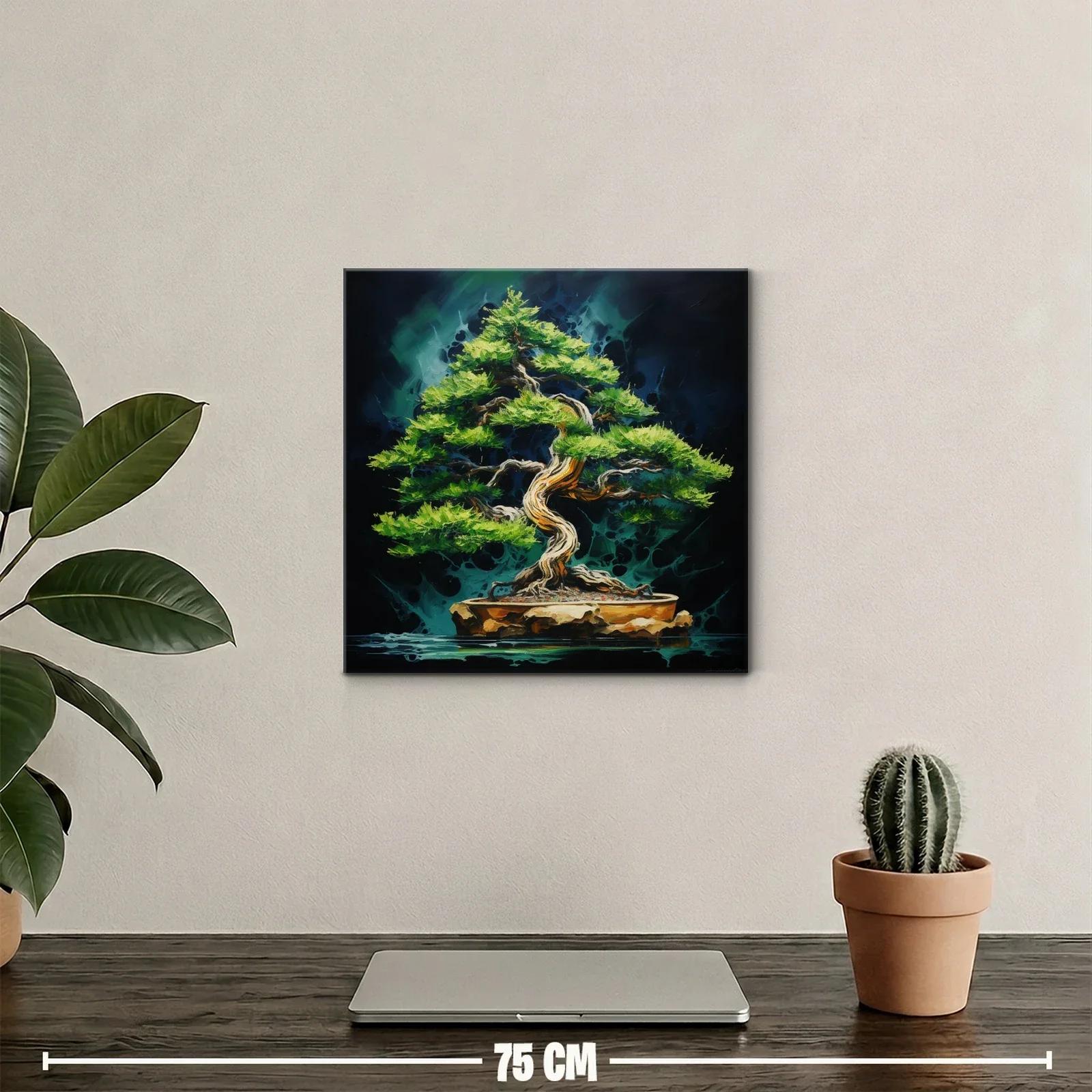 Elegancia natural de un bonsái en vibrante contraste — miniatura 2