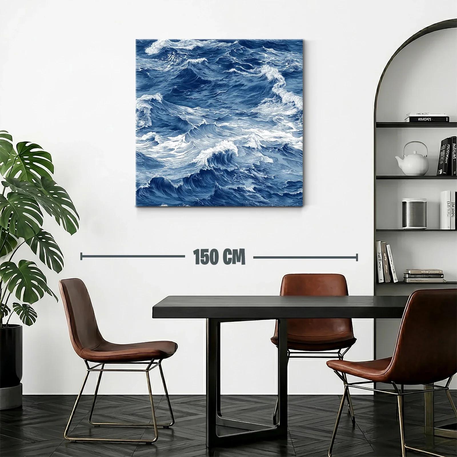 Movimiento y energía del mar en ondas azules intensas — miniatura 2