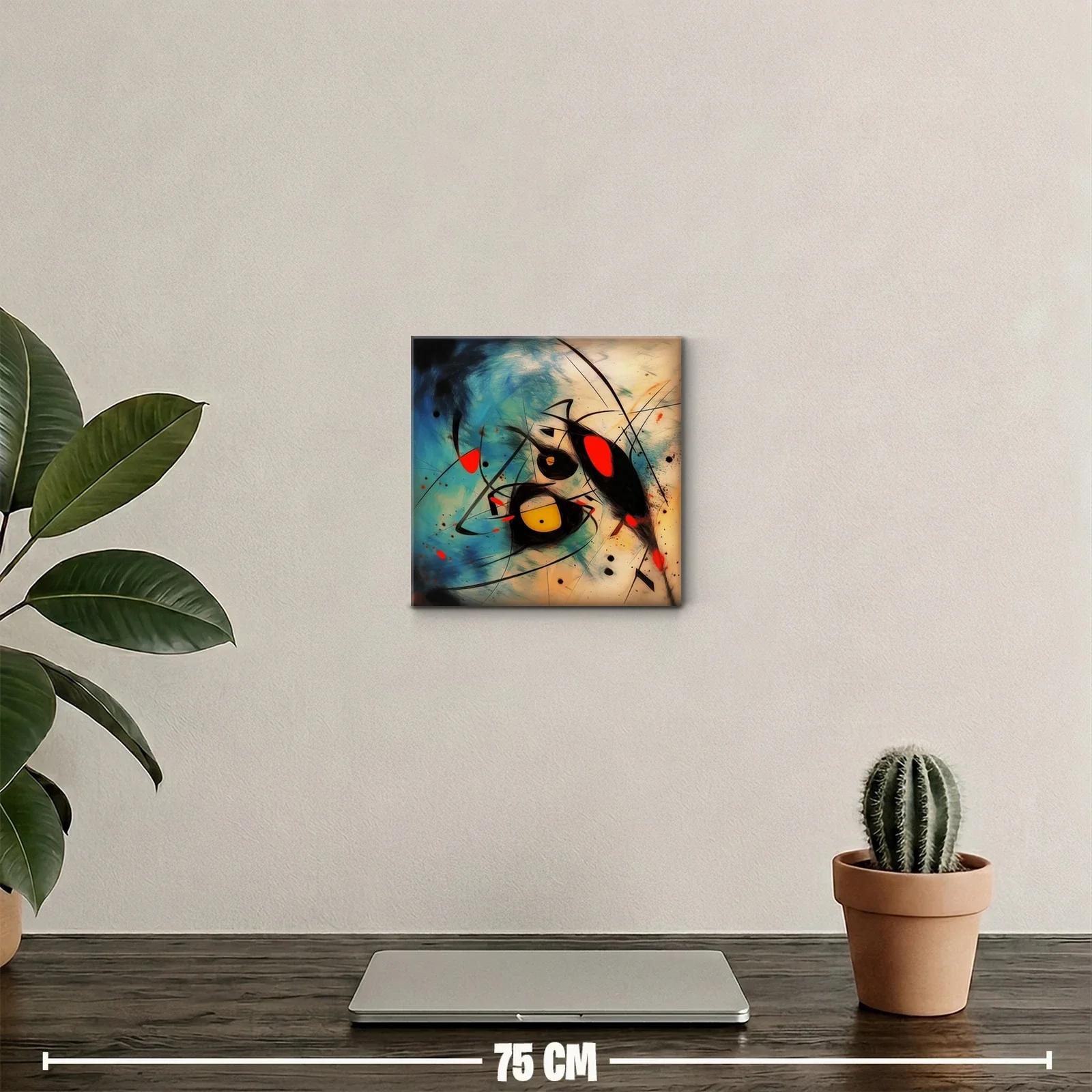 Composición abstracta con formas y colores intensos — miniatura 2