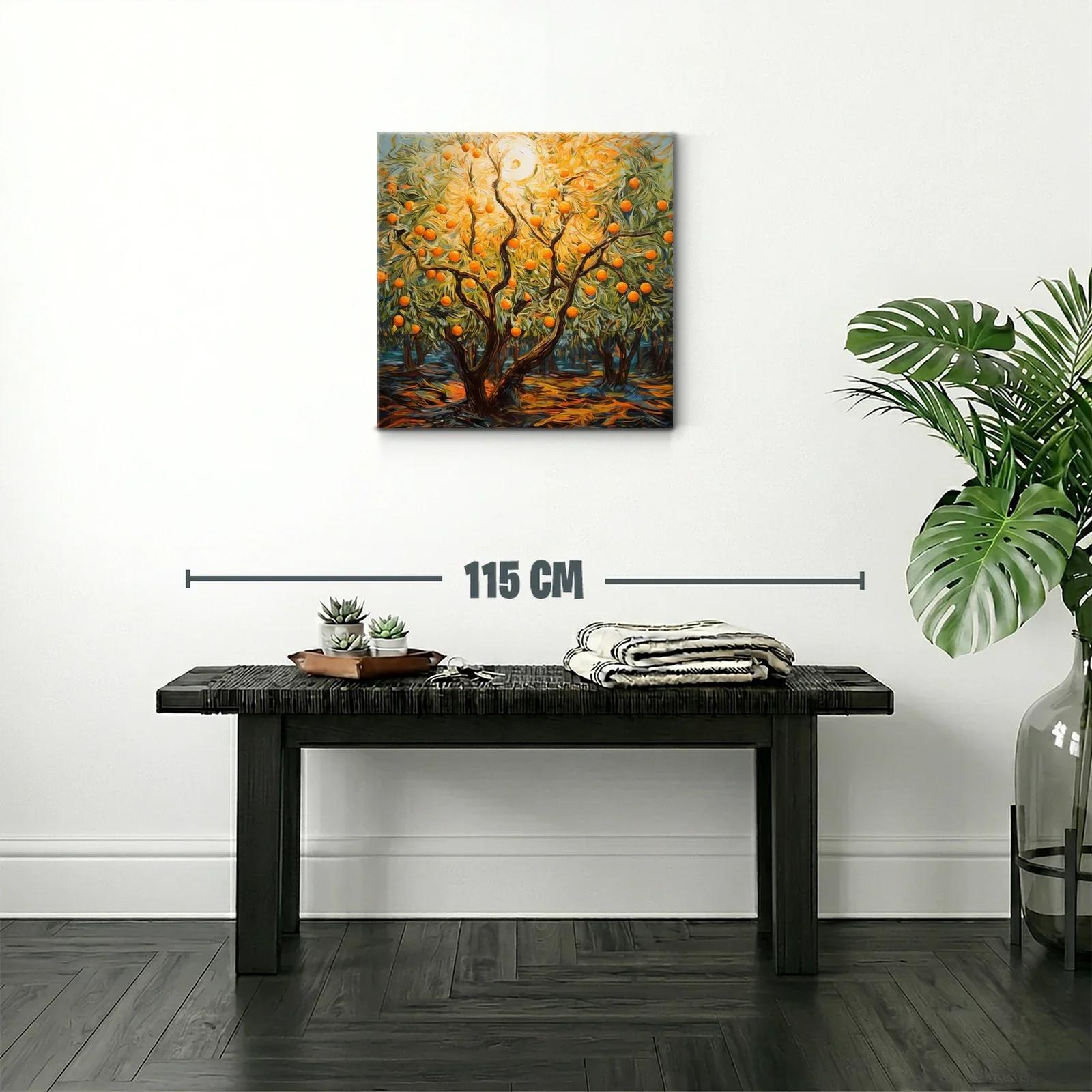 Árbol de naranjas iluminado por sol radiante — miniatura 2
