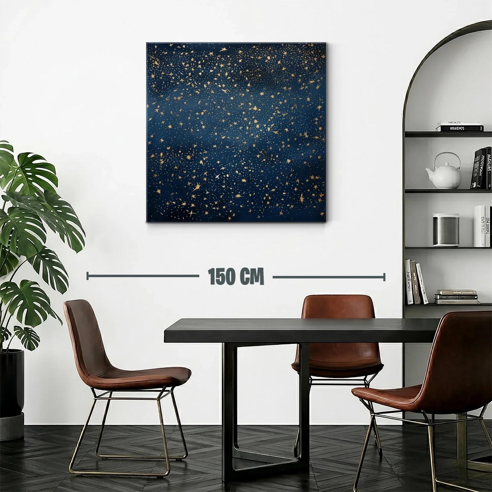Estrellas doradas sobre fondo azul profundo — miniatura 2