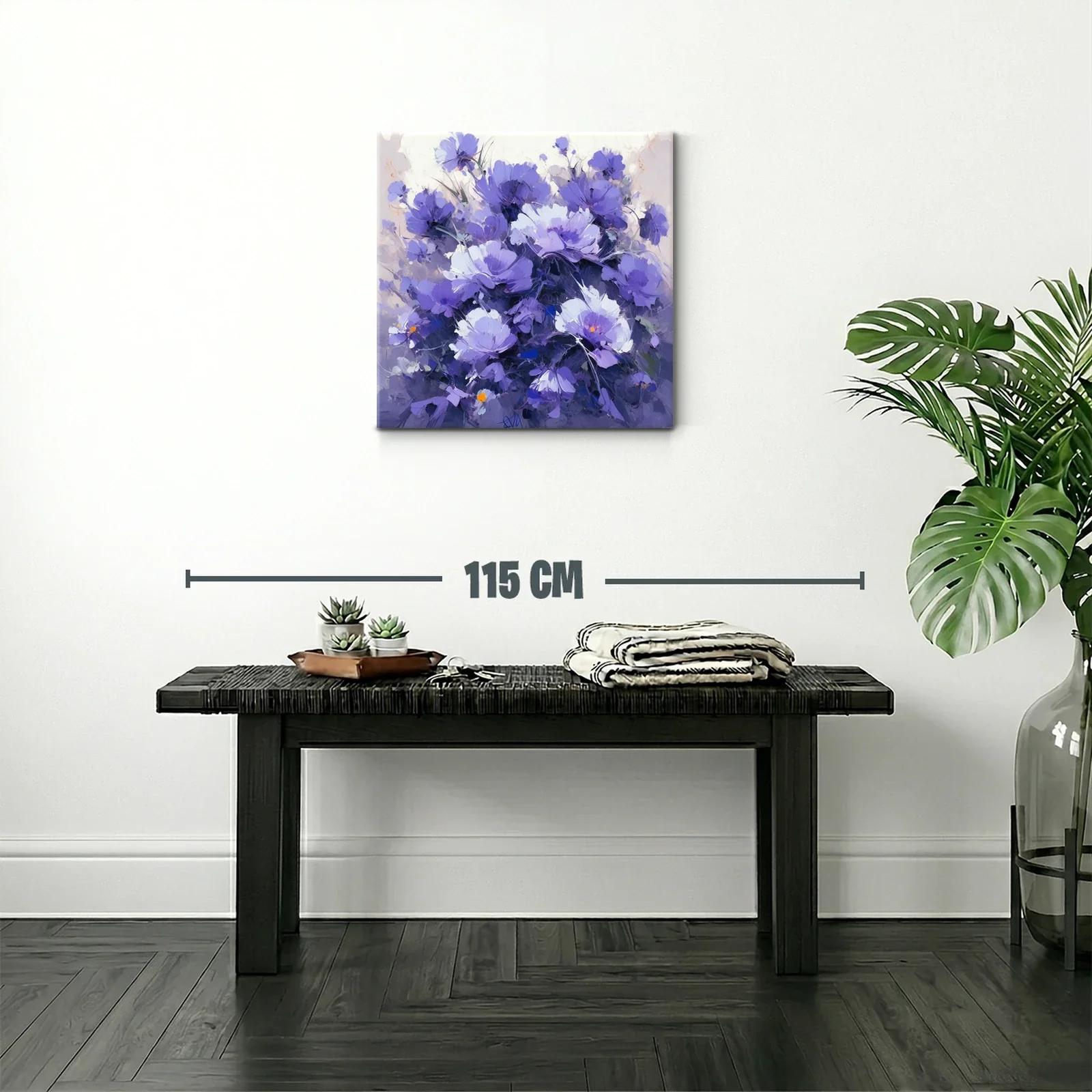 Bello ramo de flores en tonos violetas y lilas — miniatura 2
