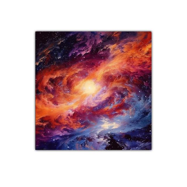 Explosión Cósmica de Colores Vibrantes en Espacio Abierto