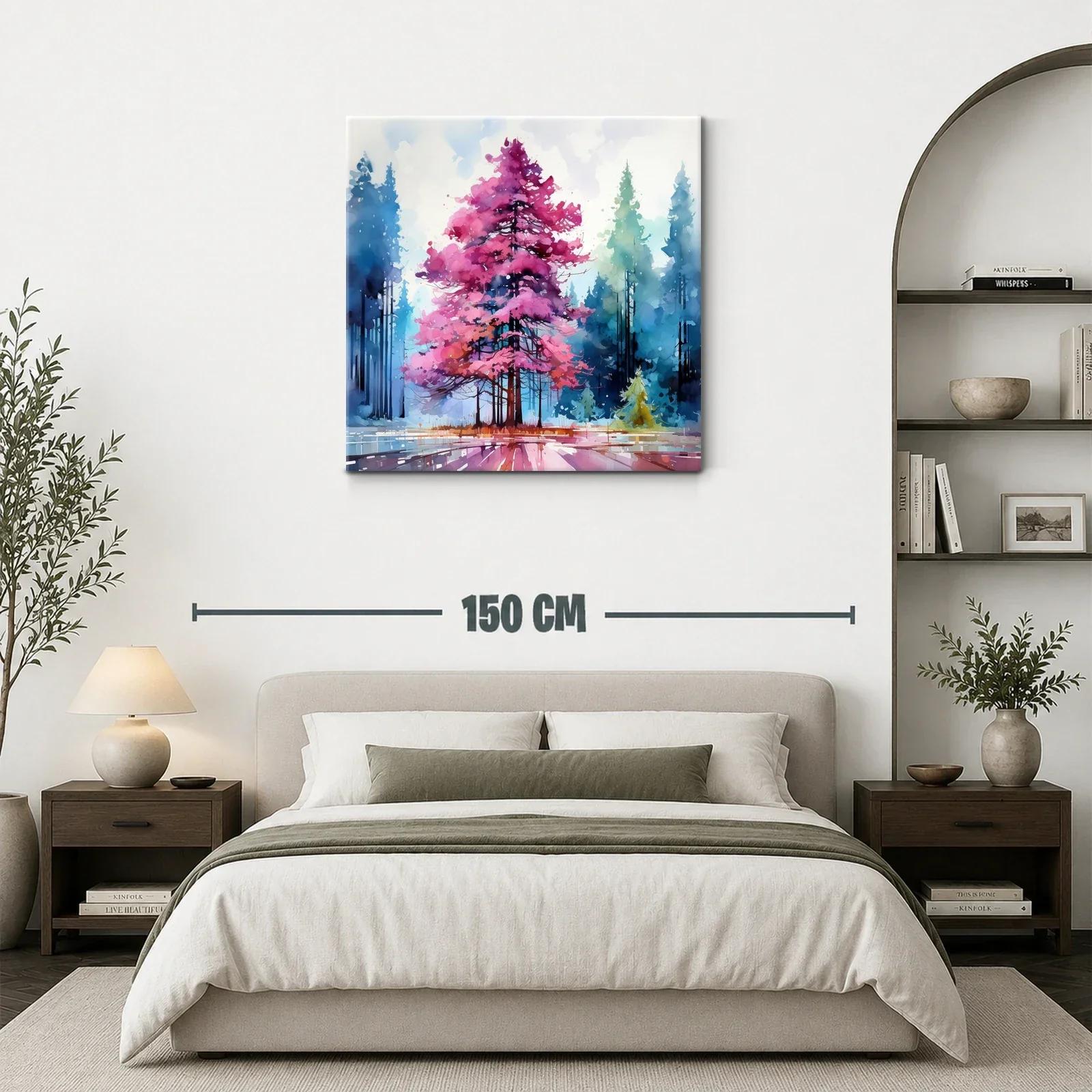 Elegancia natural con tonos vibrantes en paisaje boscoso — miniatura 3