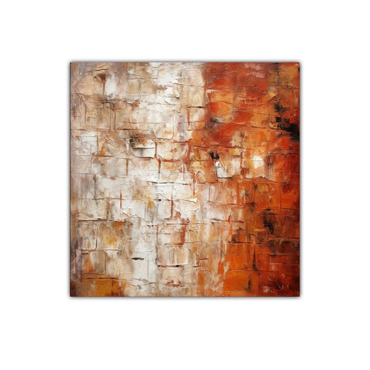 Cuadro abstracto con tonos cálidos y texturas envolventes — imagen principal