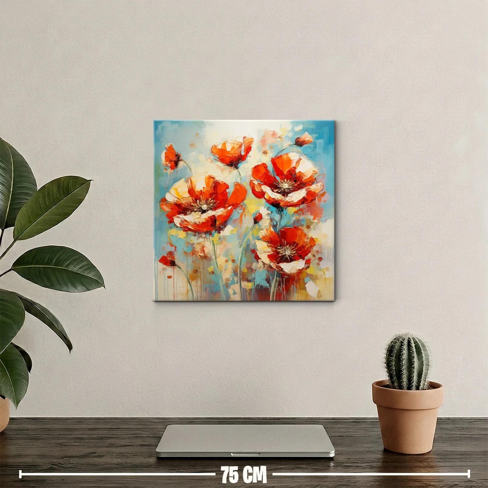 Flores vibrantes en tonos cálidos y frescos contrastantes — miniatura 2