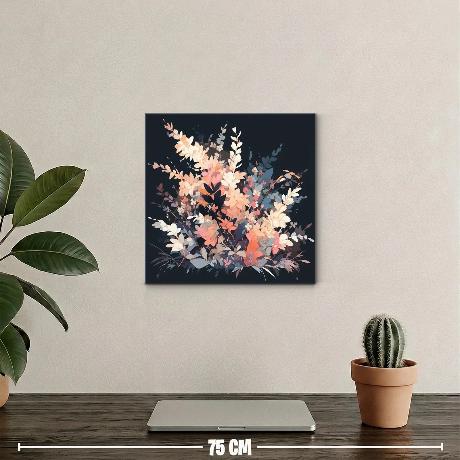 Composición floral en tonos cálidos y suaves contrastantes — miniatura 2