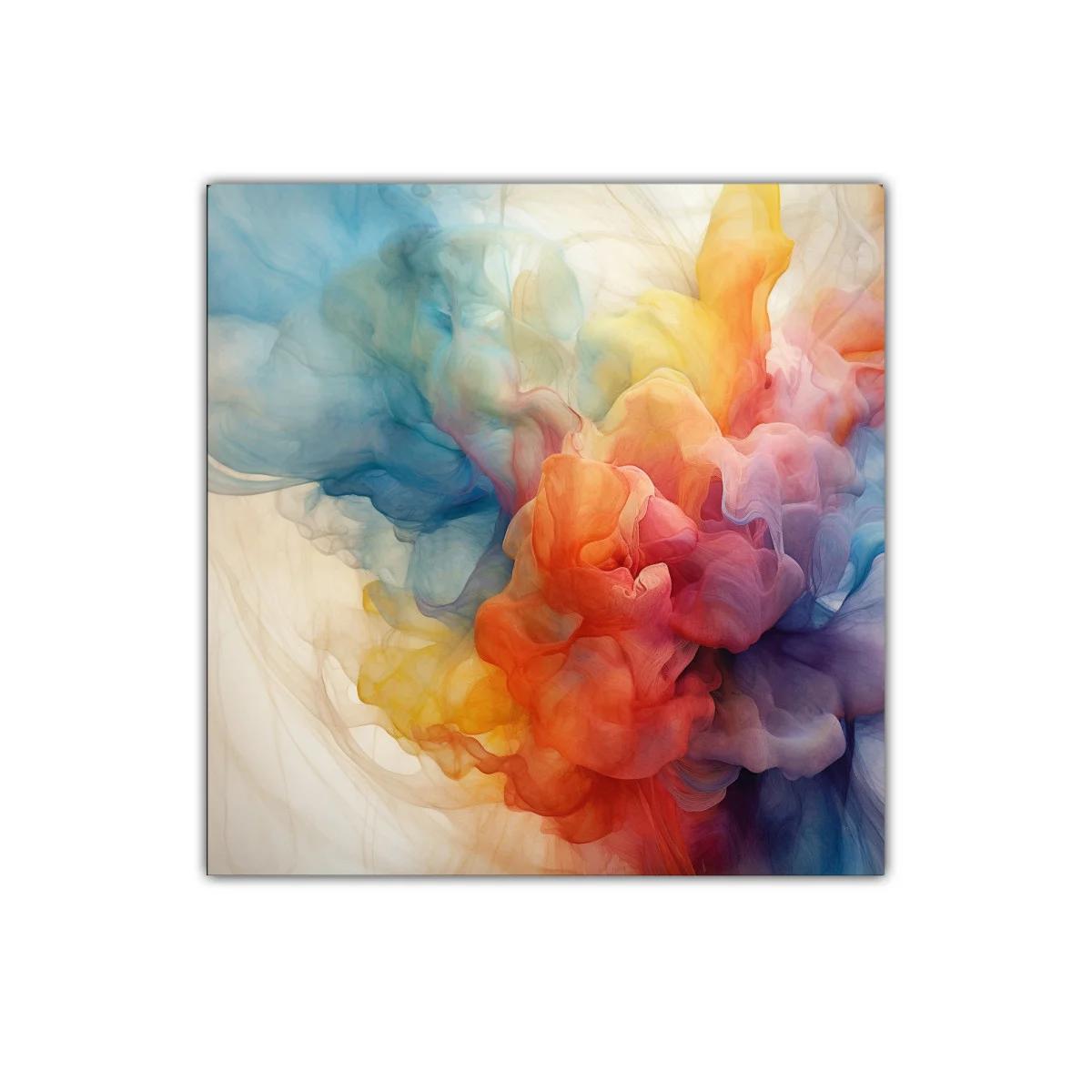 Explosión de colores abstractos vibrantes para tu espacio