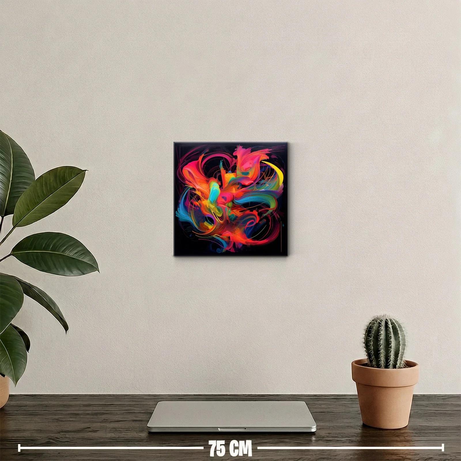 Explosión de color con formas en movimiento vibrantes — miniatura 2