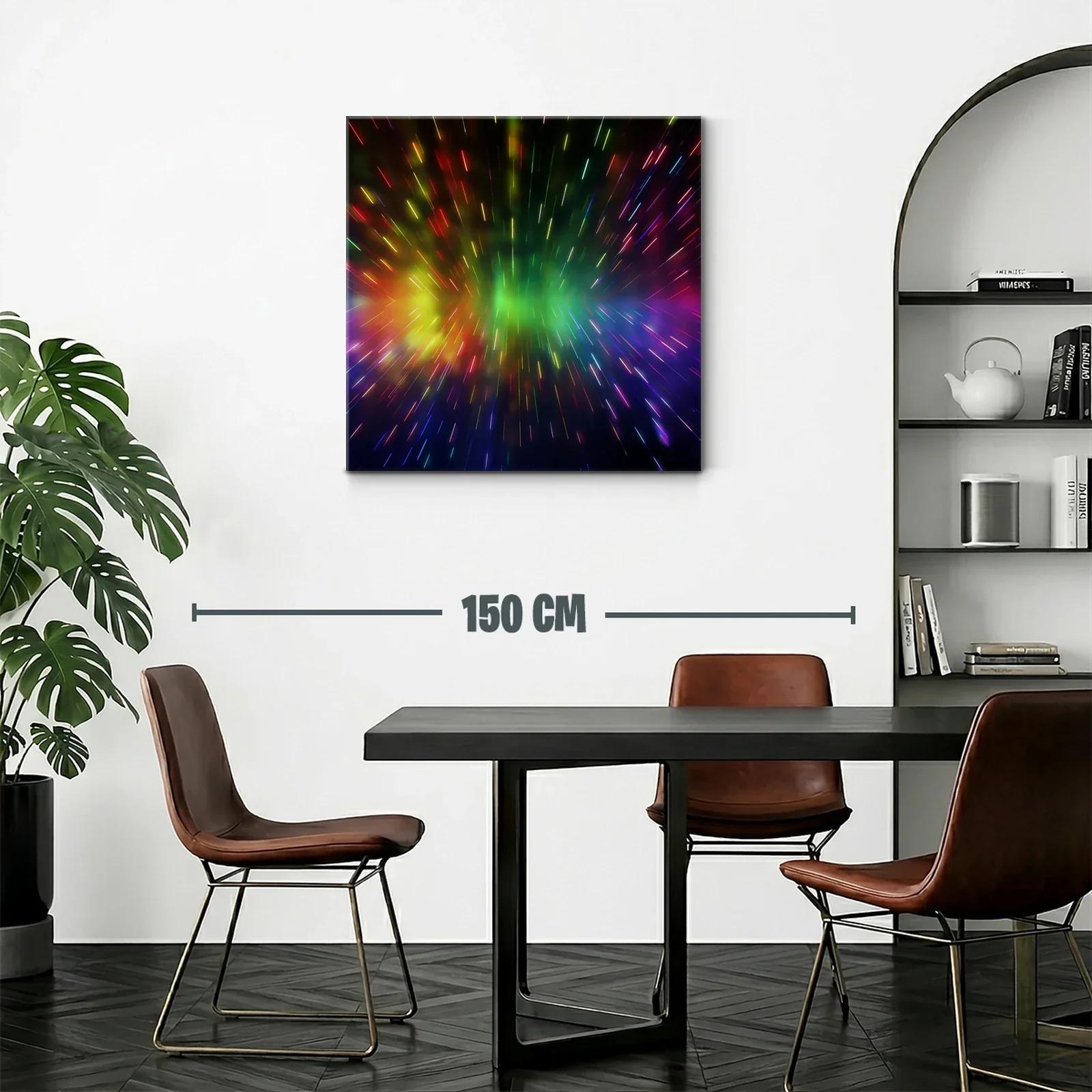 Explosión de luces vibrantes en movimiento caleidoscópico — miniatura 2