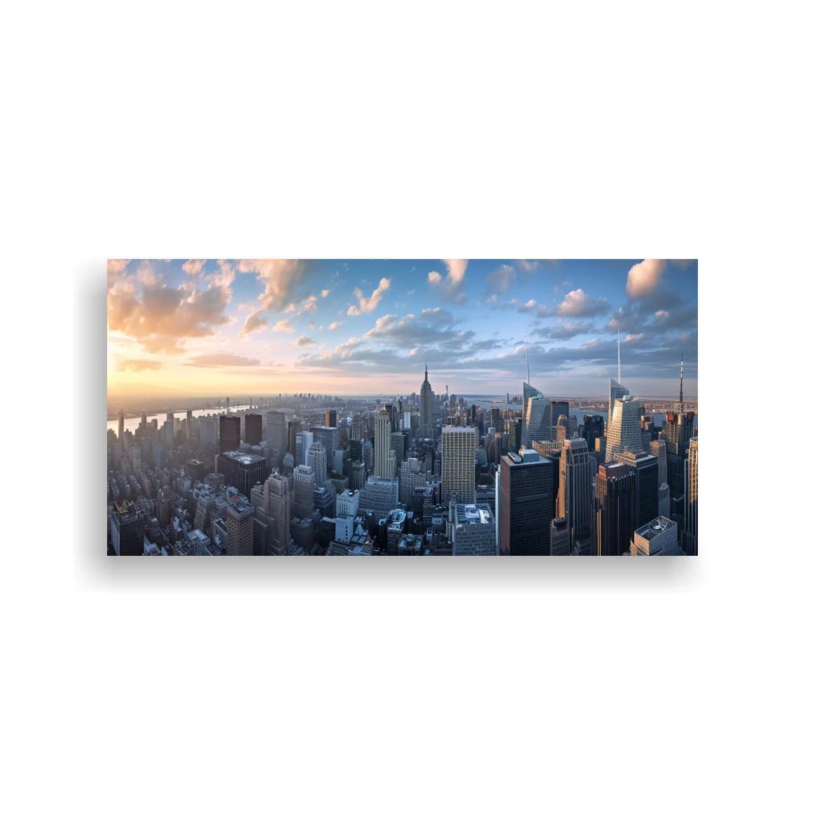 Cuadro skyline de Nueva York al atardecer
