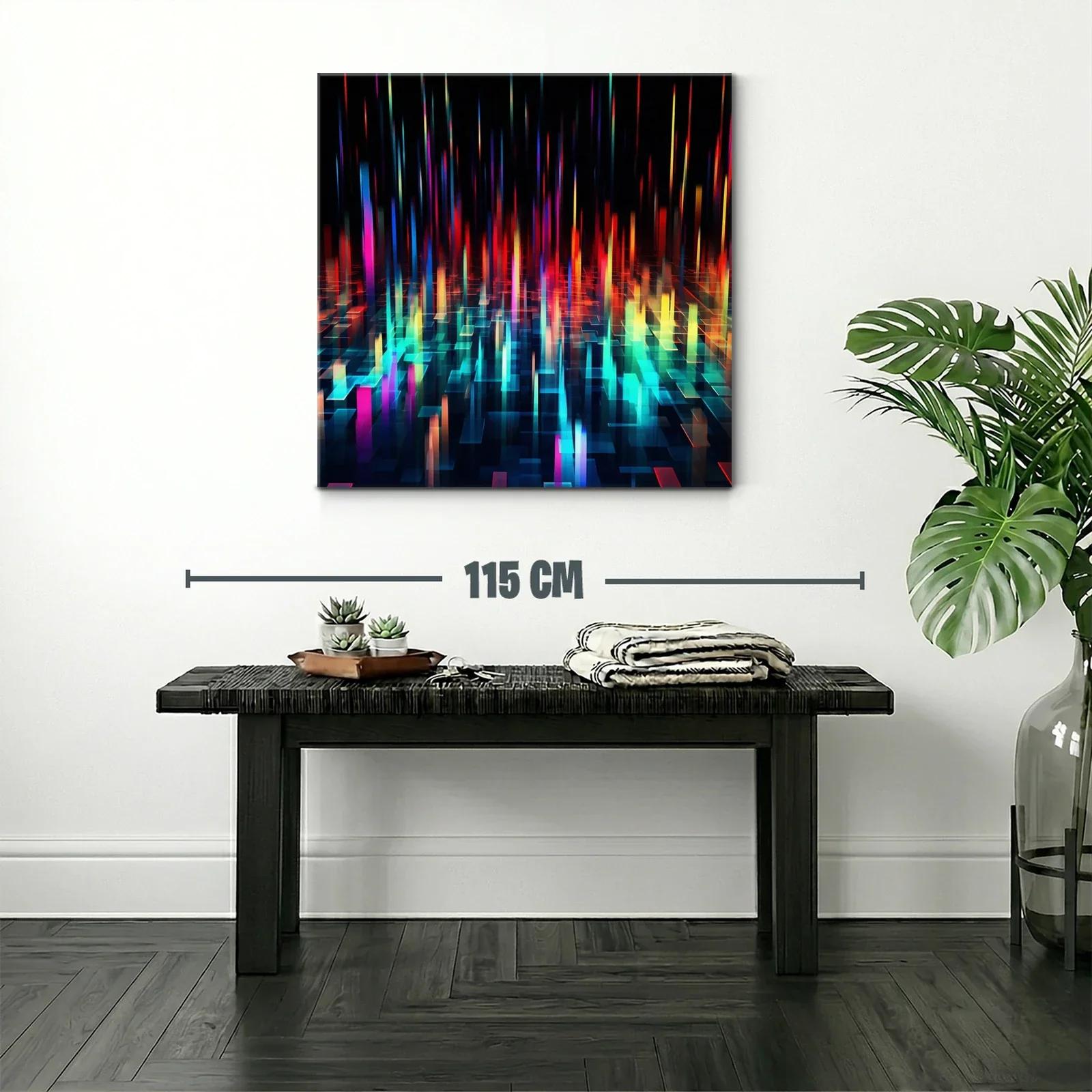Arte digital con luces vibrantes y formas geométricas — miniatura 2