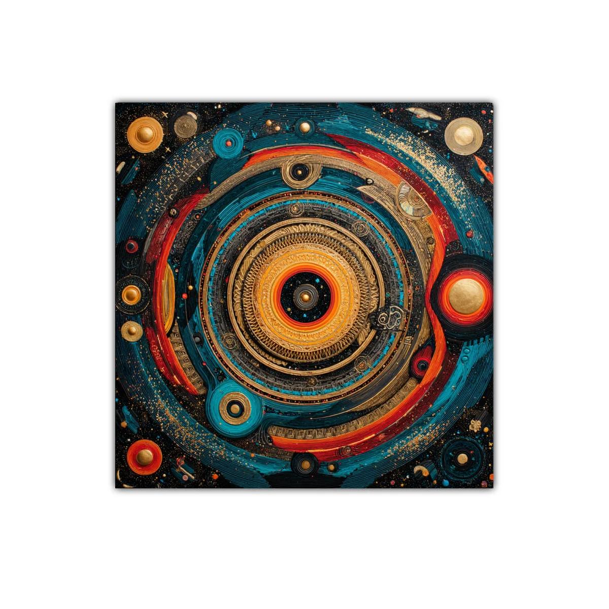 Composición artística inspirada en mandala cósmico colorido — imagen principal