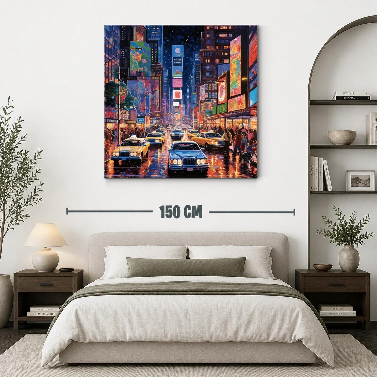 Tráfico nocturno y luces de ciudad vibrante llena de vida — miniatura 3