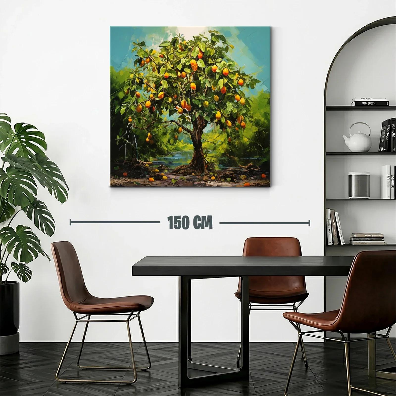 Árbol frutal con frutos naranjas vibrantes en paisaje natural — miniatura 2