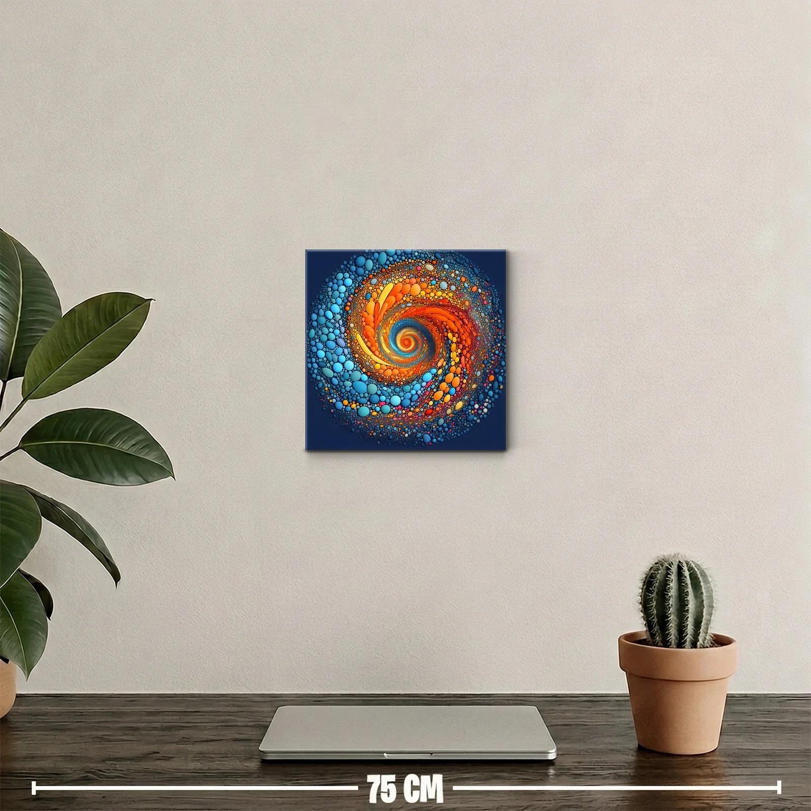 Explosión cromática en espiral de formas circulares — miniatura 2