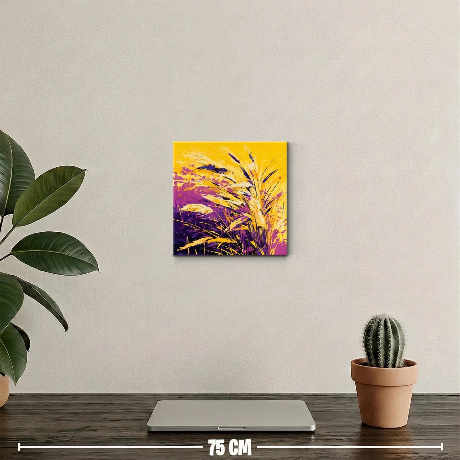 Cuadro vibrante con formas naturales y colores intensos — miniatura 2