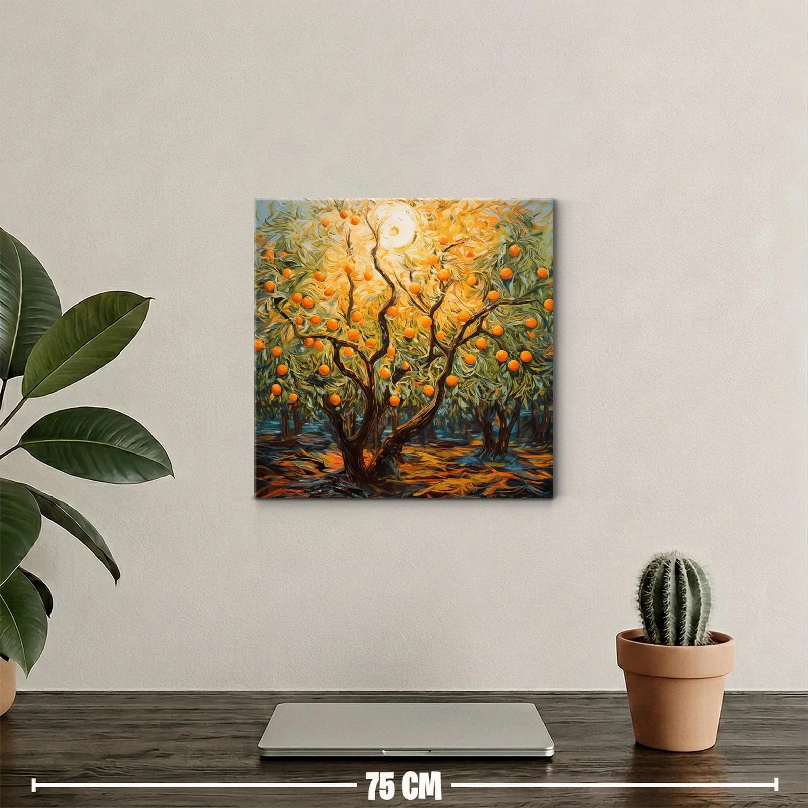Árbol de naranjas iluminado por sol radiante — miniatura 2