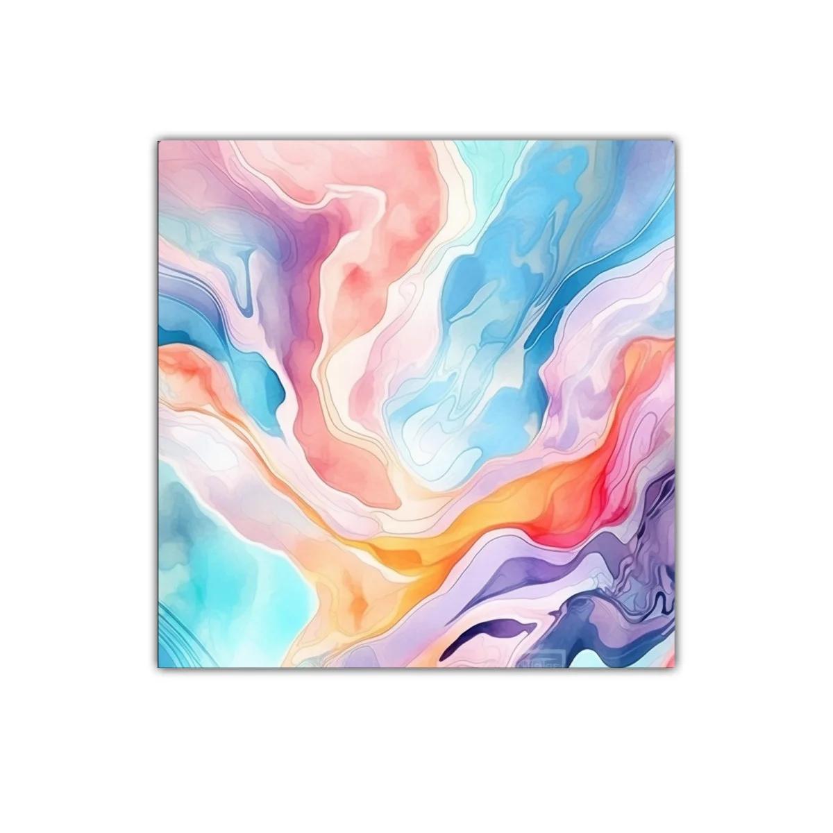 Composición abstracta en colores pastel y vibrantes — imagen principal