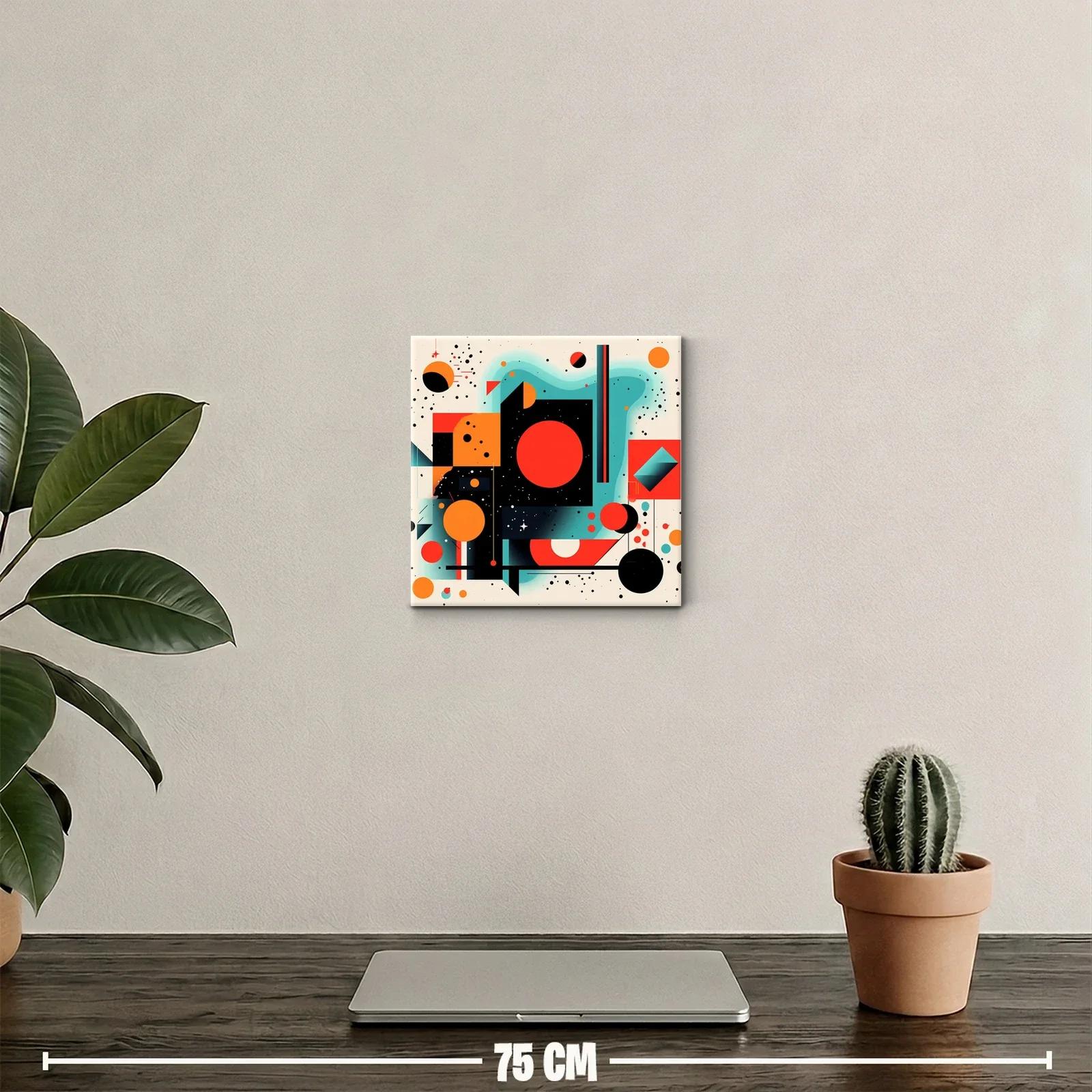 Composición geométrica vibrante con contrastes intensos — miniatura 2
