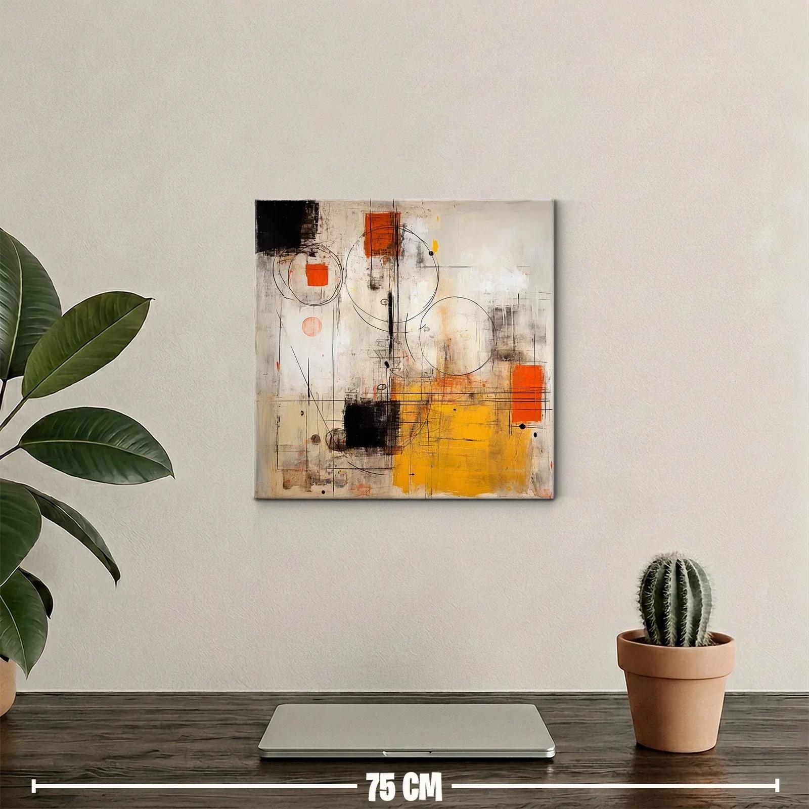 Composición abstracta con formas geométricas vibrantes — miniatura 2