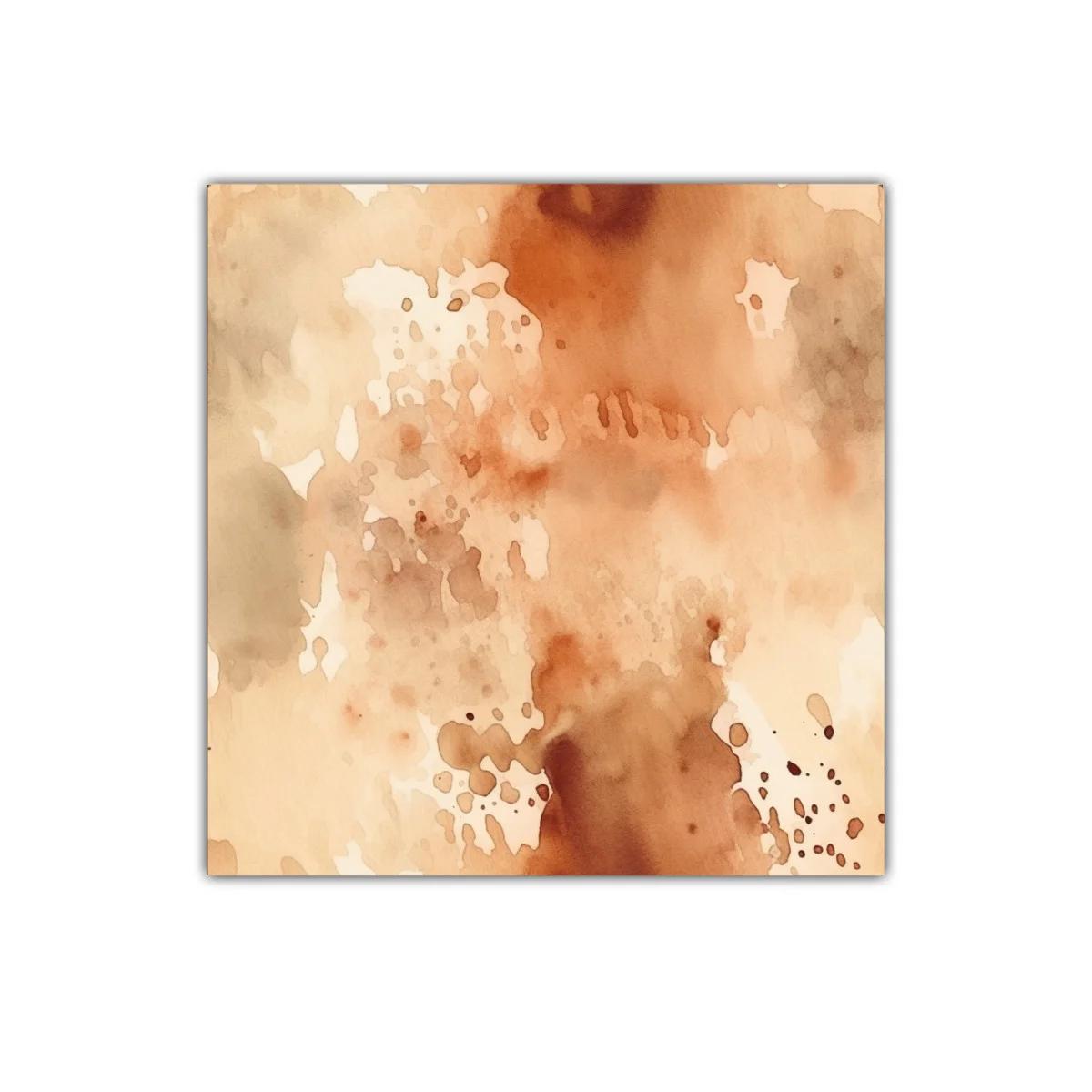 Cuadro abstracto tonos cálidos tierra y beige