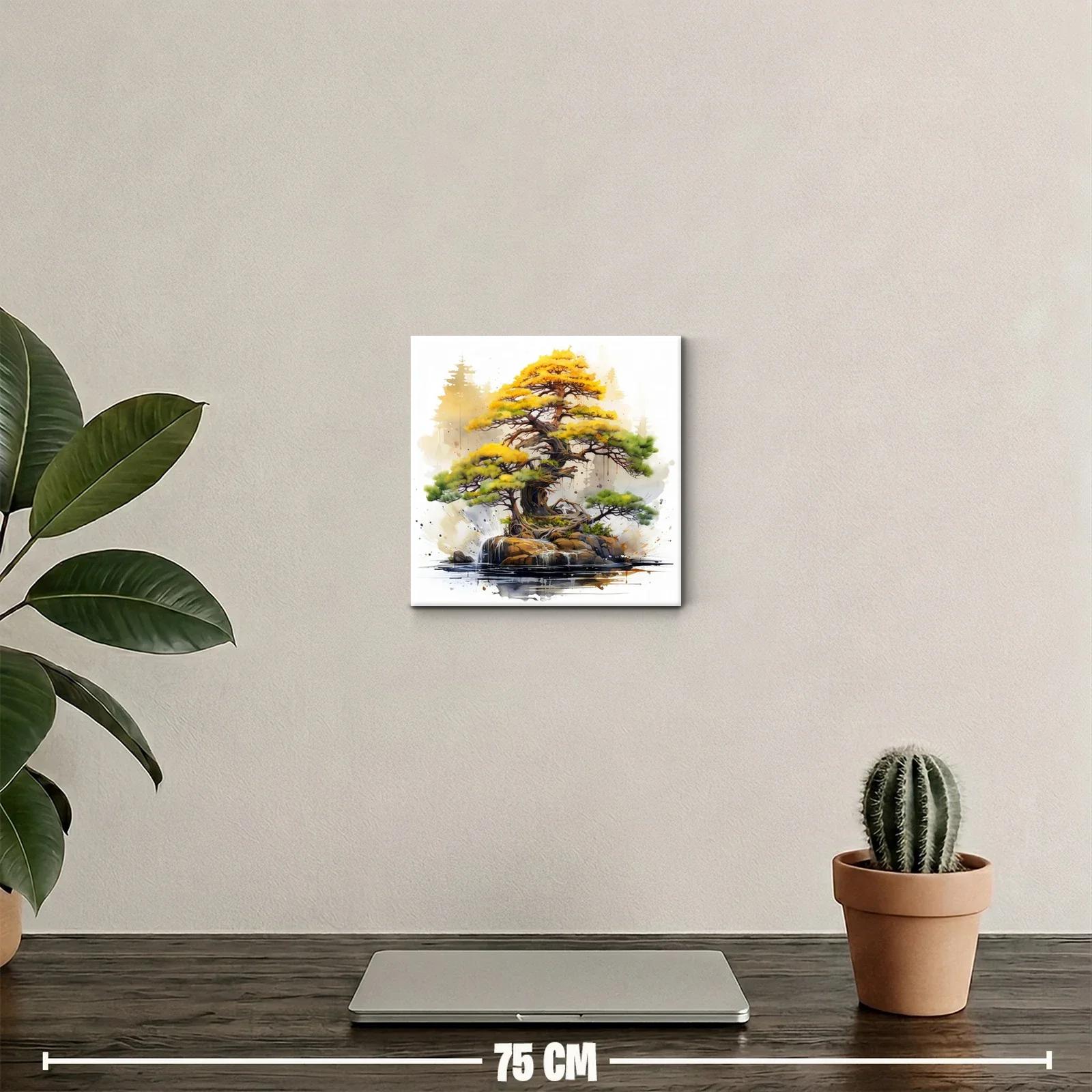 Árbol bonsái lleno de vida y colores naturales vibrantes — miniatura 2