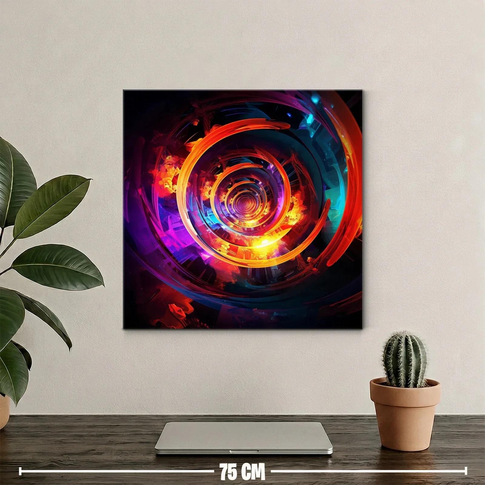 Espiral vibrante con contrastes intensos y reflejos luminosos — miniatura 2