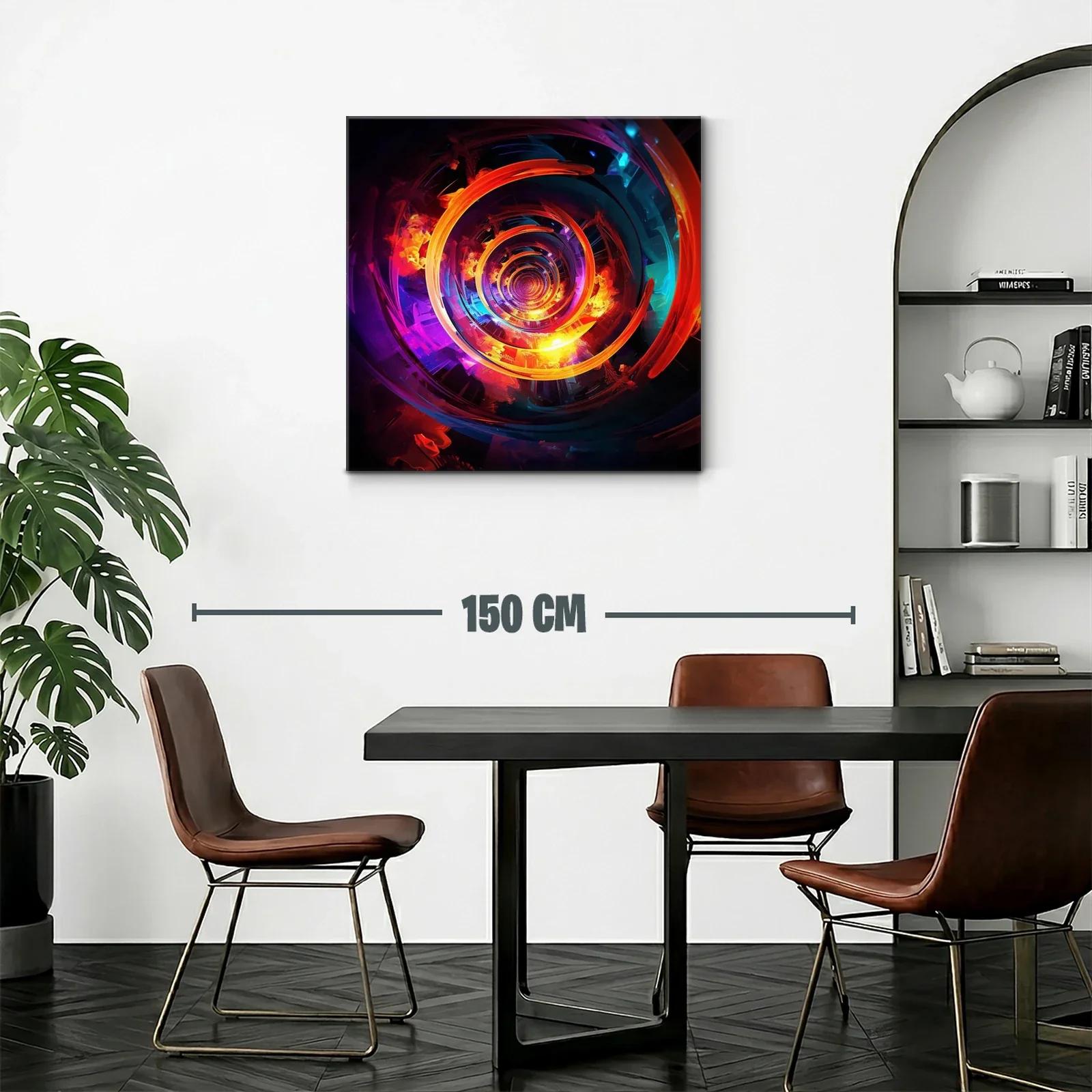 Espiral vibrante con contrastes intensos y reflejos luminosos — miniatura 2