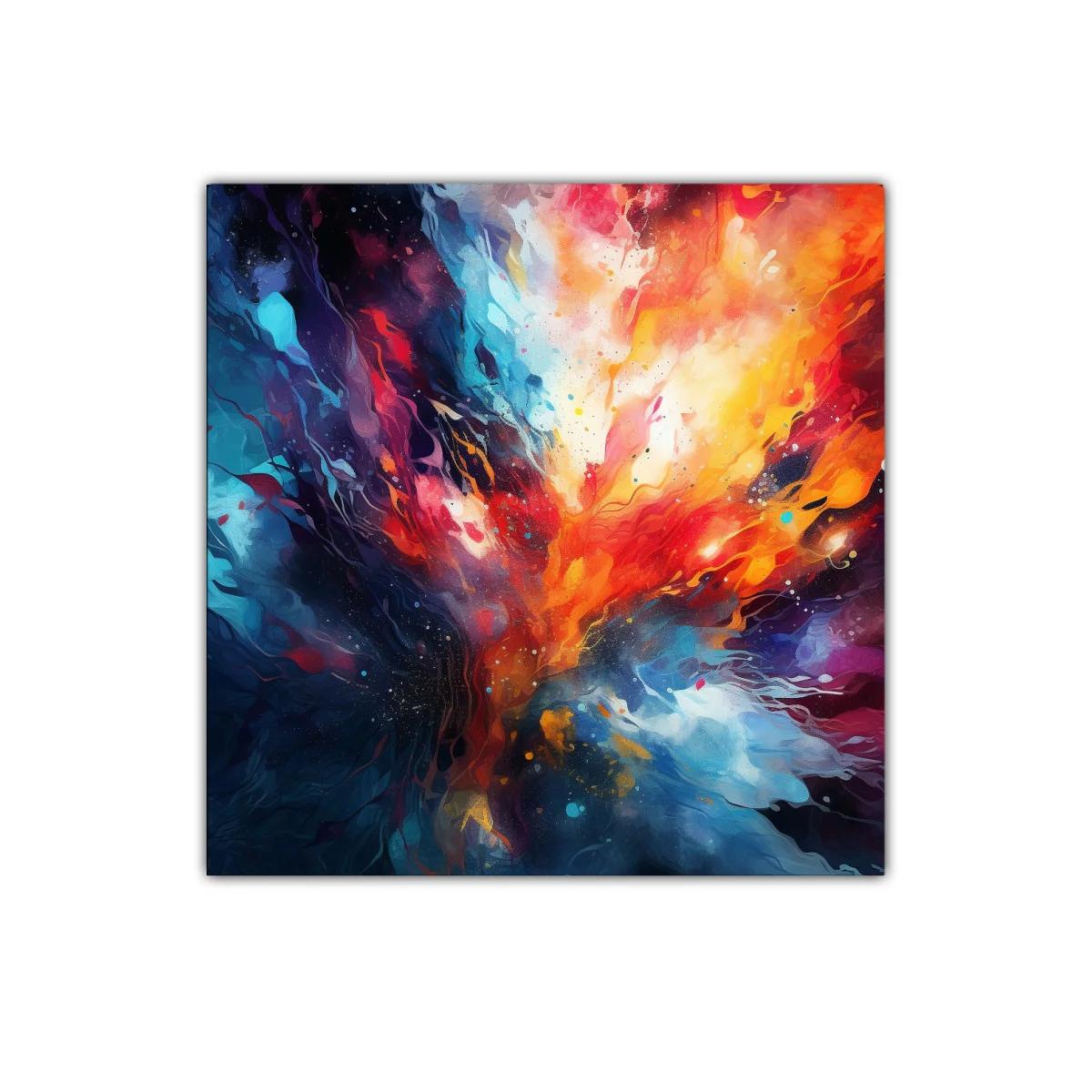 Explosión de color vibrante llena de energía y movimiento — imagen principal