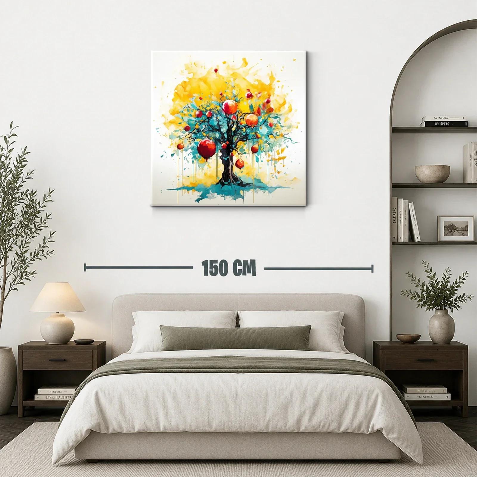Árbol vibrante con frutos en tonos cálidos y frescos — miniatura 3